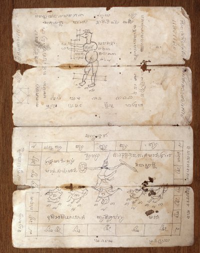 Manuscript on traditional medicine by Thai